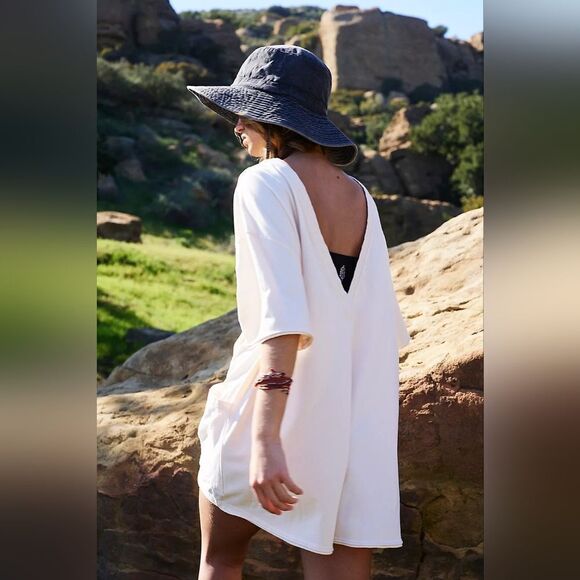 NWOT Free People Hot Shot Tee Romper in Mocha Latte - Picture 14 of 16